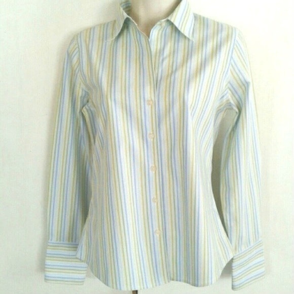 Eddie Bauer Wrinkle Resistant Striped Shirt XS - Picture 1 of 3